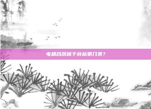 电耦合器属于商标第几类？