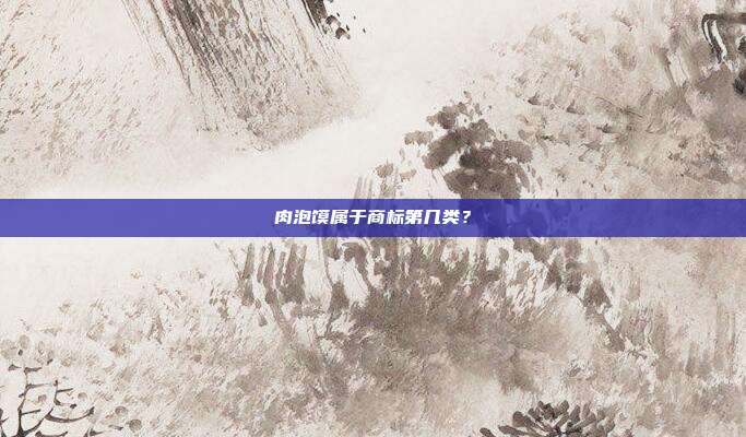 肉泡馍属于商标第几类?