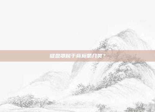 键盘罩属于商标第几类？