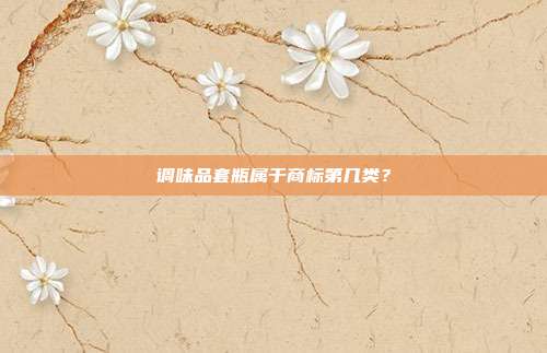 调味品套瓶属于商标第几类？