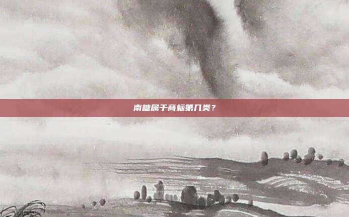 南糖属于商标第几类？