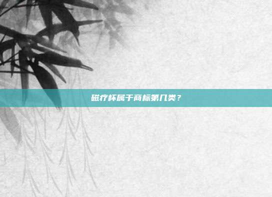 磁疗杯属于商标第几类？