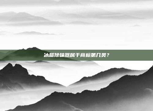 冰箱除味器属于商标第几类？