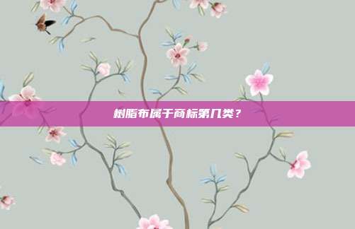 树脂布属于商标第几类？