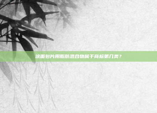 涂面包片用脂肪混合物属于商标第几类？
