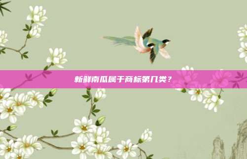 新鲜南瓜属于商标第几类?