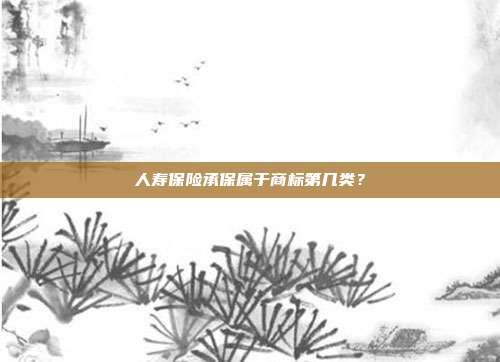 人寿保险承保属于商标第几类？