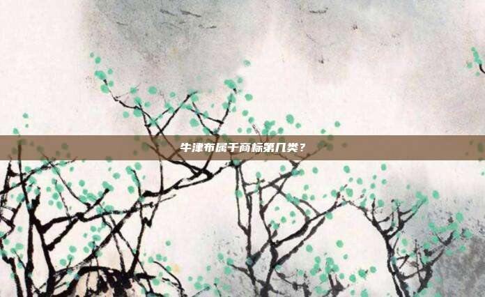 牛津布属于商标第几类?