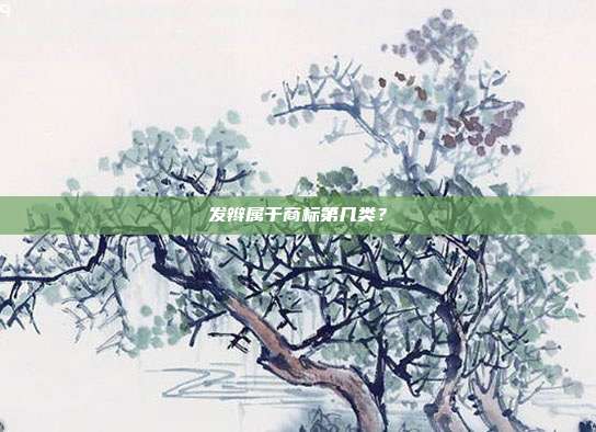 发辫属于商标第几类?