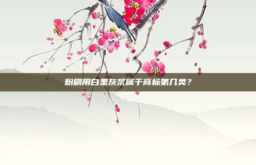 粉刷用白垩灰浆属于商标第几类?