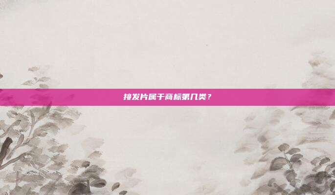 接发片属于商标第几类？