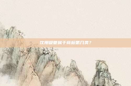 饮用吸管属于商标第几类?