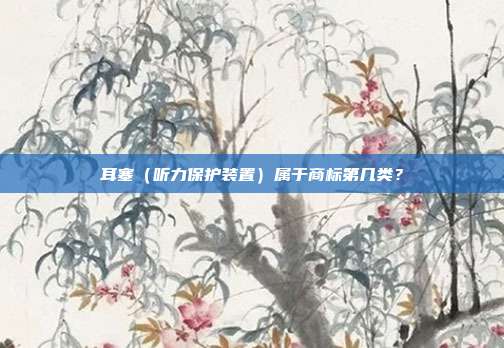 耳塞(听力保护装置)属于商标第几类?