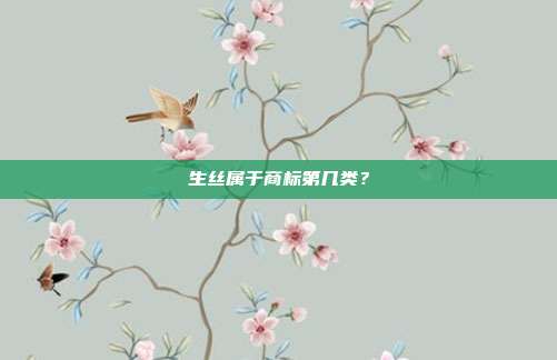 生丝属于商标第几类?