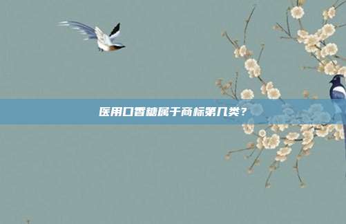 医用口香糖属于商标第几类?