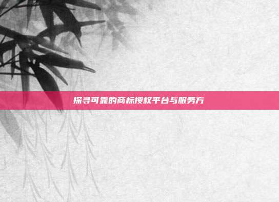 探寻可靠的商标授权平台与服务方