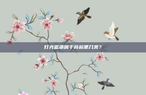 灯光遮罩属于商标第几类？