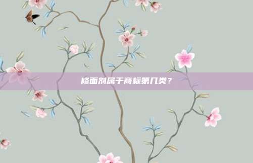 修面剂属于商标第几类?