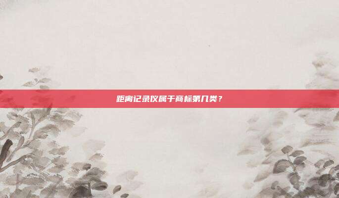 距离记录仪属于商标第几类?