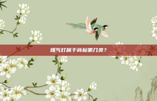 煤气灯属于商标第几类？