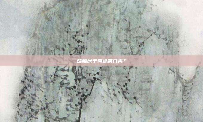 醪糟属于商标第几类?