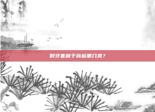 假牙套属于商标第几类?