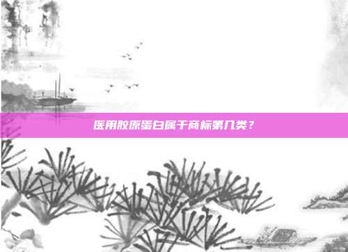 医用胶原蛋白属于商标第几类？