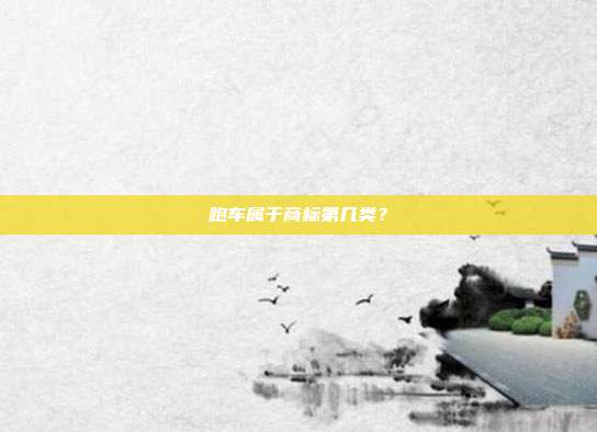 跑车属于商标第几类？