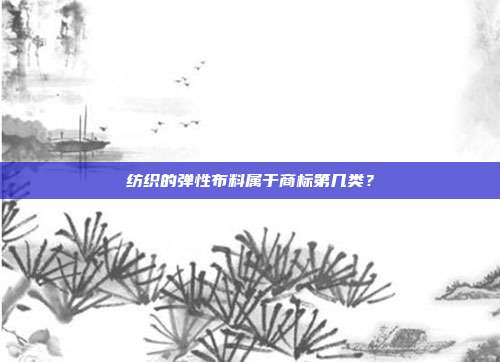 纺织的弹性布料属于商标第几类？