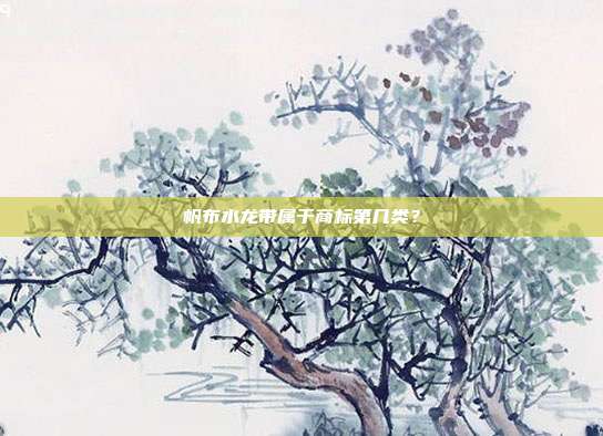 帆布水龙带属于商标第几类?