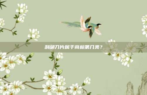 刮胡刀片属于商标第几类？