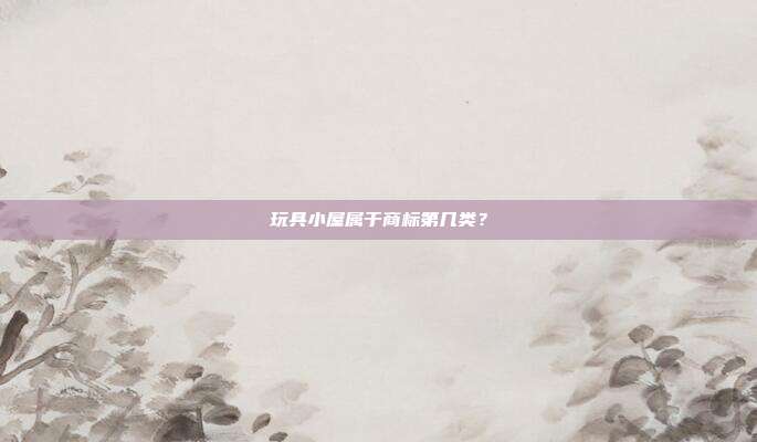 玩具小屋属于商标第几类?