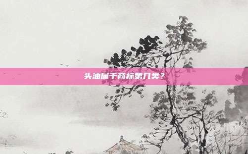 头油属于商标第几类？