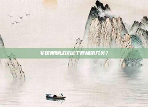 非医用测试仪属于商标第几类?
