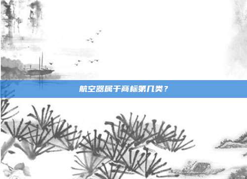 航空器属于商标第几类?
