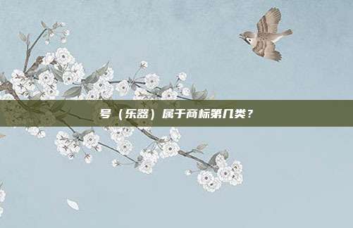 号（乐器）属于商标第几类？
