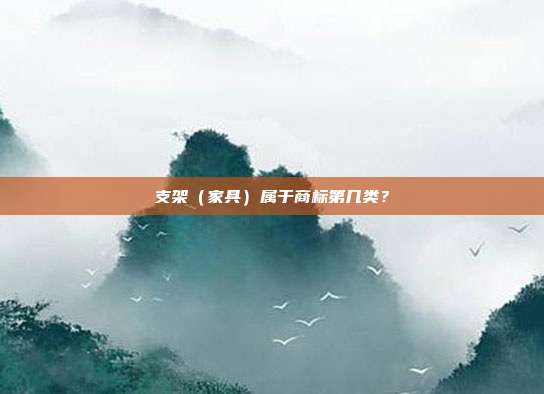 支架(家具)属于商标第几类?