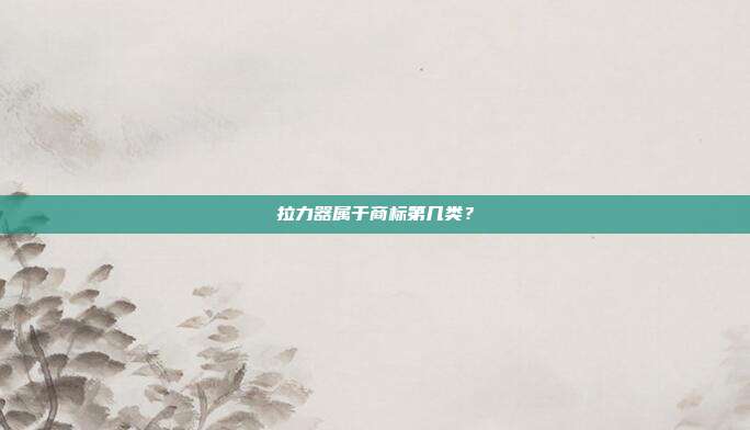 拉力器属于商标第几类？