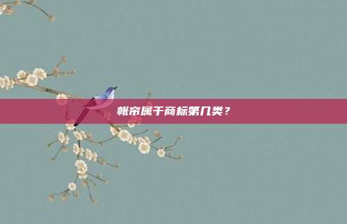 帐帘属于商标第几类?