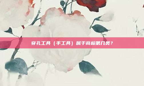 穿孔工具（手工具）属于商标第几类？