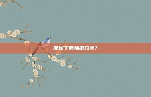 酯属于商标第几类？