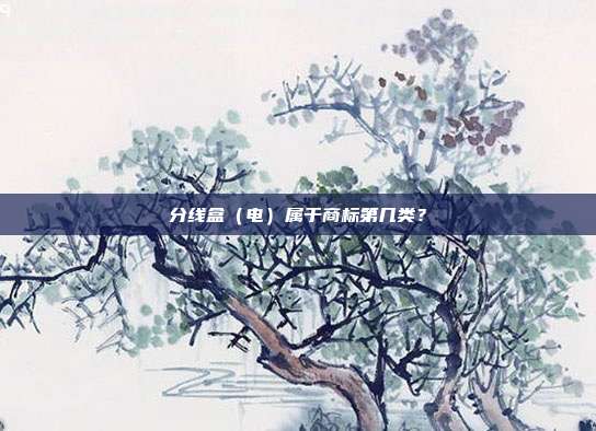 分线盒（电）属于商标第几类？
