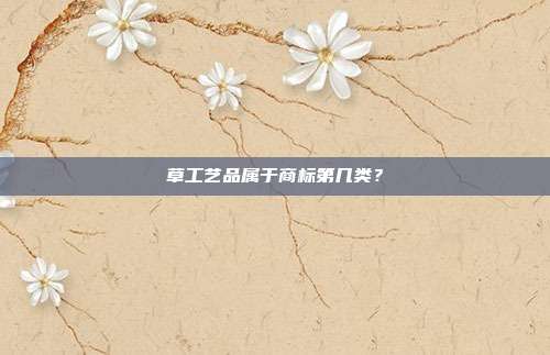 草工艺品属于商标第几类？