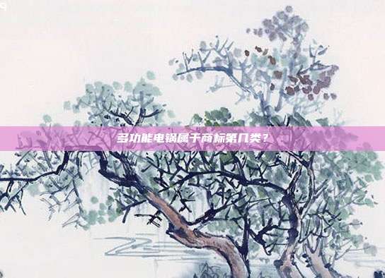 多功能电锅属于商标第几类?