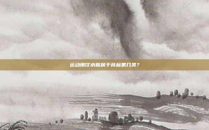 运动用饮水瓶属于商标第几类?