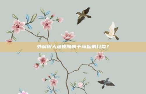 外科用人造皮肤属于商标第几类？