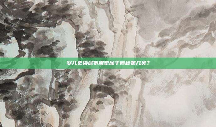 婴儿更换尿布用垫属于商标第几类？