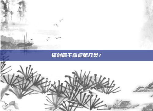 搽剂属于商标第几类？
