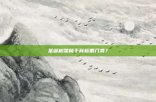 圣诞树架属于商标第几类?