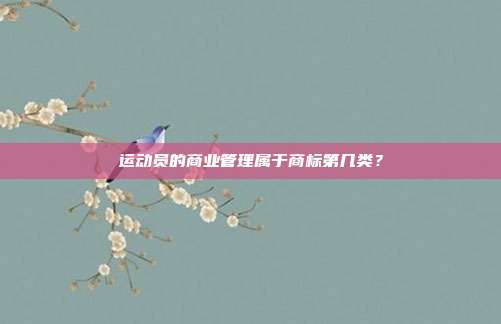 运动员的商业管理属于商标第几类？